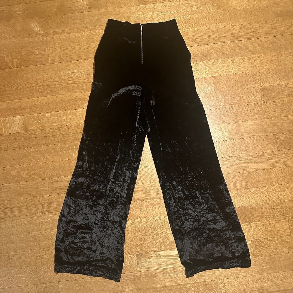 PROENZA SCHOULER Black velvet pants S